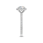 14K 1.5ct Natural Diamond Round Cut Halo Engagement Ring