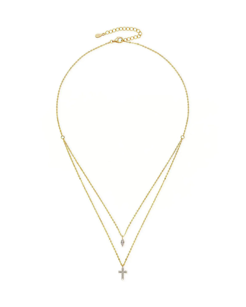 14K Natural Diamond Marquise Cut Pendant
