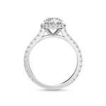 14K 1.69ct Lab Grown Diamond Halo Engagement Ring