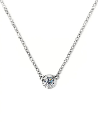 14K Lab Grown Diamond Solitaire Necklace