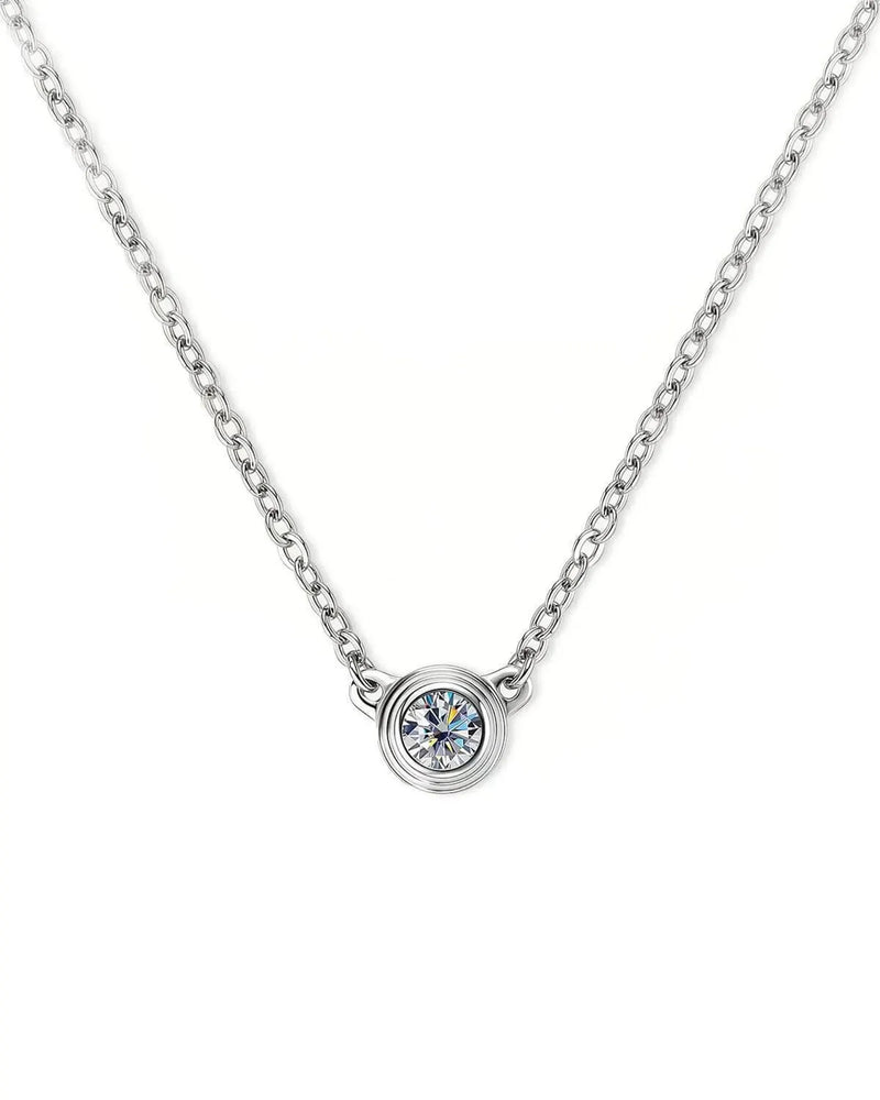 14K Lab Grown Diamond Solitaire Necklace