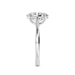 14K 1.5ct Natural Diamond Oval Cut Solitaire Engagement Ring