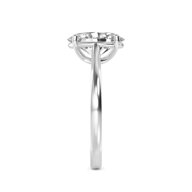 14K 1.56ct Lab Grown Diamond Oval Cut Engagement Ring