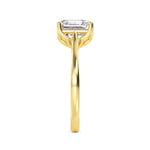 18K Solid Gold 1.53 CT Asscher Cut Diamond Solitaire Engagement Ring - Close Up | Riyanika Jewels
