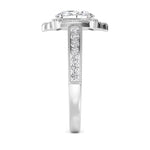 14K 1.5ct Lab Grown Diamond Oval Cut Halo Engagement Ring