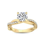 14K 1.18ct Lab Grown Diamond Round Cut Solitaire Engagement Ring