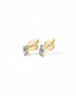14K Solid Gold Lab Grown Diamond Stud Earrings