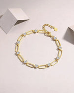 14K 1.5ct Natural Diamond Bezel Bracelet