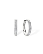 14K 0.32ct Natural Diamond Hoop Earrings