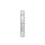 14K 3ct Lab Grown Diamond Emerald Cut Eternity Band