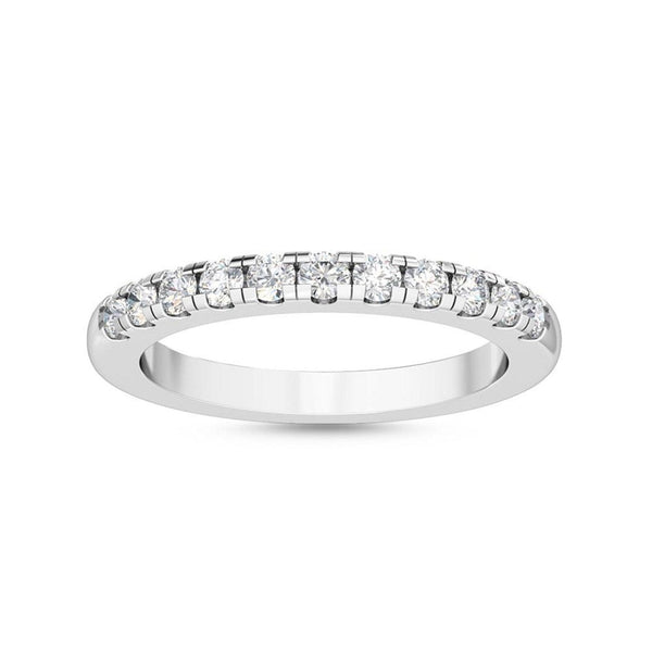14K 0.32ct Lab Grown Diamond Round Cut Half Eternity Band