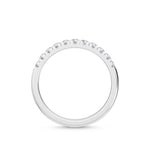 14K 0.32ct Lab Grown Diamond Round Cut Half Eternity Band