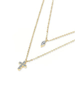 14K Natural Diamond Marquise Cut Pendant