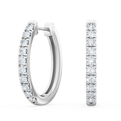 14K 0.44ct Lab Grown Diamond Hoop Earrings