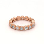 14K 0.61ct Natural Diamond Round Cut Eternity Band