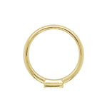 18K Solid Gold 0.22 CT Baguette Cut Lab Grown Diamond Stacking Ring - Close Up | Riyanika Jewels