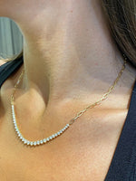 14K Lab Grown Diamond Round Cut Choker