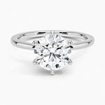 18K Solid Gold 1.50 CT Round Cut Natural Diamond Solitaire Engagement Ring | Riyanika Jewels