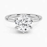 14K 1.5ct Natural Diamond Round Cut Solitaire Engagement Ring