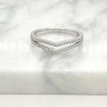 14K 0.27ct Natural Diamond Stacking Ring