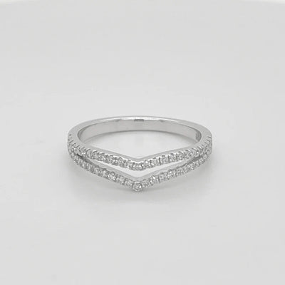 14K 0.27ct Lab Grown Diamond Stacking Ring