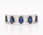 14K 2.14ct Lab Grown Diamond Pear Cut Cocktail Band
