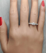 14K 0.83ct Lab Grown Diamond Round Cut Cocktail Ring