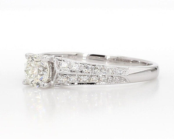 14K 0.71ct Lab Grown Diamond Round Cut Engagement Ring