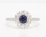 14K 1ct Lab Grown Diamond Round Cut Ring