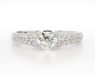 14K 0.71ct Lab Grown Diamond Round Cut Engagement Ring