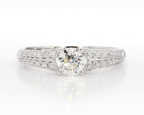 14K 0.71ct Lab Grown Diamond Round Cut Engagement Ring