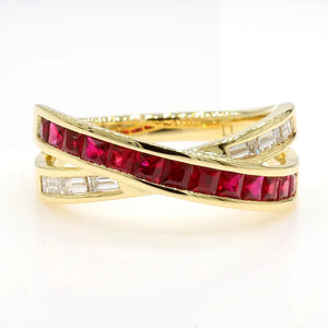 14K 1.14ct Lab Grown Diamond Princess Cut Cocktail Ring