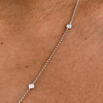 14K Solid Gold Lab Grown Diamond Hamsa Pendant Necklace