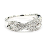 18K Solid Gold Round Lab Grown Diamond 0.53 Carat Cocktail Band - Close Up | Riyanika Jewels