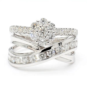 1.18ct Natural Diamond Round Cut Cocktail Ring in 18K Solid Gold | Riyanika