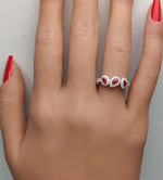 14K 1.1ct Lab Grown Diamond Pear Cut Cocktail Ring