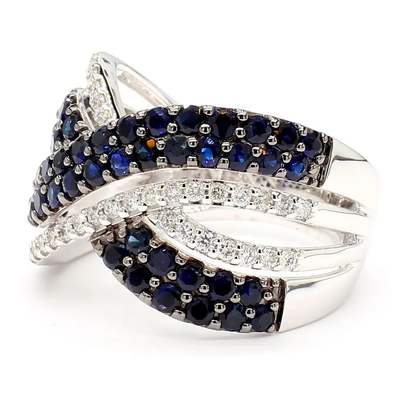 14K 2.42ct Lab Grown Diamond Round Cut Cocktail Ring