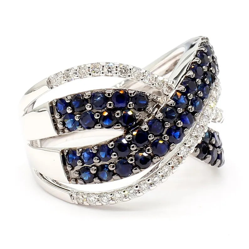14K 2.42ct Lab Grown Diamond Round Cut Cocktail Ring