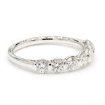 18K Solid Gold Round Lab Grown Diamond 0.81 Carat Wedding Band - Detail | Riyanika Jewels