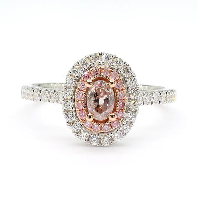14K 0.71ct Lab Grown Diamond Oval Cut Cocktail Ring