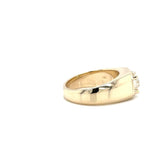 18K Solid Gold 2.00 CTW Lab Grown Diamond Men’s Ring - Side View | Riyanika Jewels