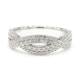 14K 0.53ct Lab Grown Diamond Round Cut Cocktail Band