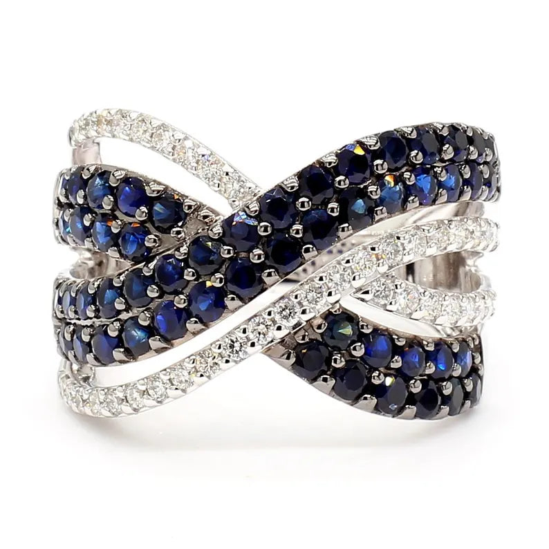 14K 2.42ct Lab Grown Diamond Round Cut Cocktail Ring