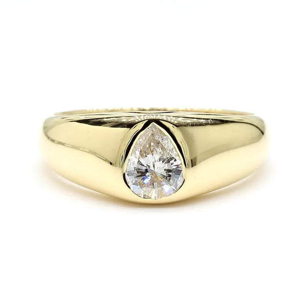 14K 0.52ct Lab Grown Diamond Pear Cut Cocktail Band