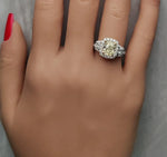 18K Solid Gold IGI Certified Lab Grown Yellow Cushion Diamond 3.40 Carat CTW Cocktail - Alternate Angle | Riyanika Jewels