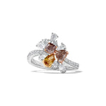 2.12ct Lab Grown Diamond Cocktail Ring in 18K Solid Gold | Riyanika