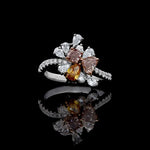 2.12ct Lab Grown Diamond Cocktail Ring in 18K Solid Gold | Riyanika