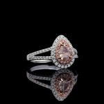 1.17ct Lab Grown Diamond Pear Cut Cocktail Ring in 18K Solid Gold | Riyanika