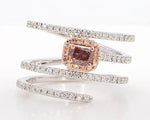 0.7ct Natural Diamond Radiant Cut Cocktail Ring in 18K Solid Gold | Riyanika