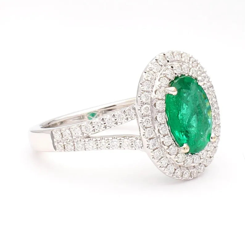 14K 2.18ct Lab Grown Diamond Oval Cut Cocktail Ring